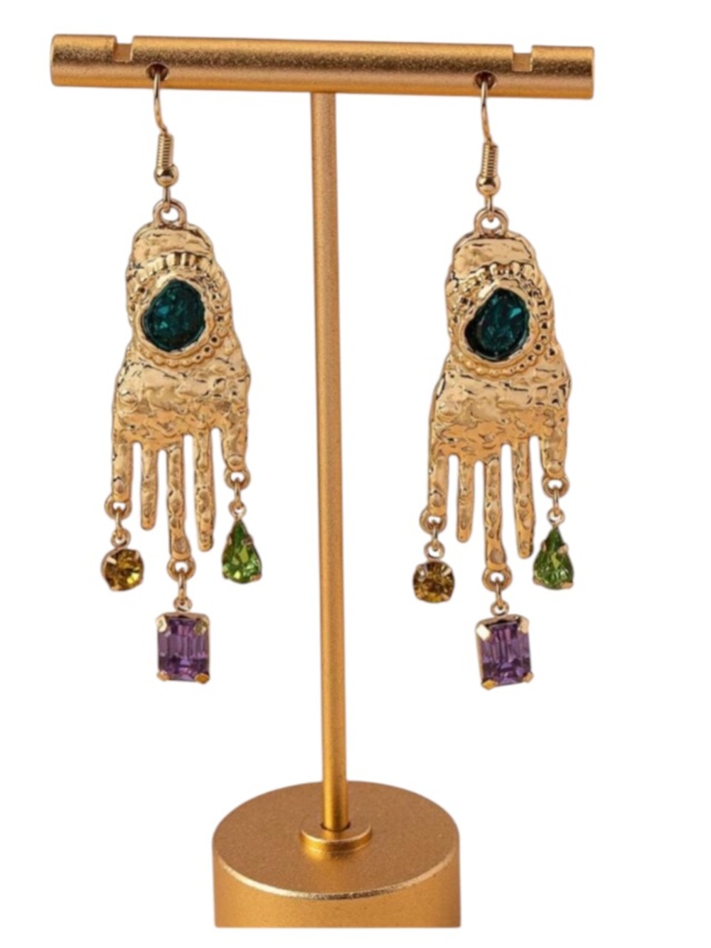 1pair European And American Fashionable Vintage Baroque Style Small Hand Palm
